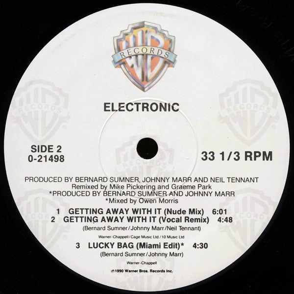 Electronic : Getting Away With It... Specially-Priced Maxi-Single! / Lucky Bag (12", Maxi, Spe)