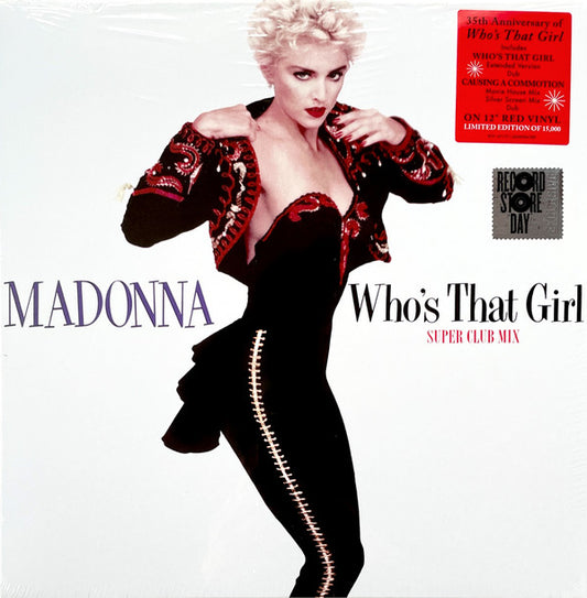Madonna : Who's That Girl (Super Club Mix) (12", EP, RSD, Comp, Ltd, Red)