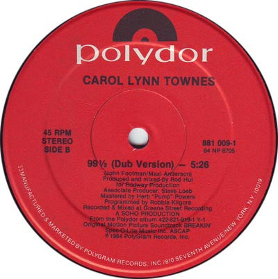 Carol Lynn Townes : 99½ (12")