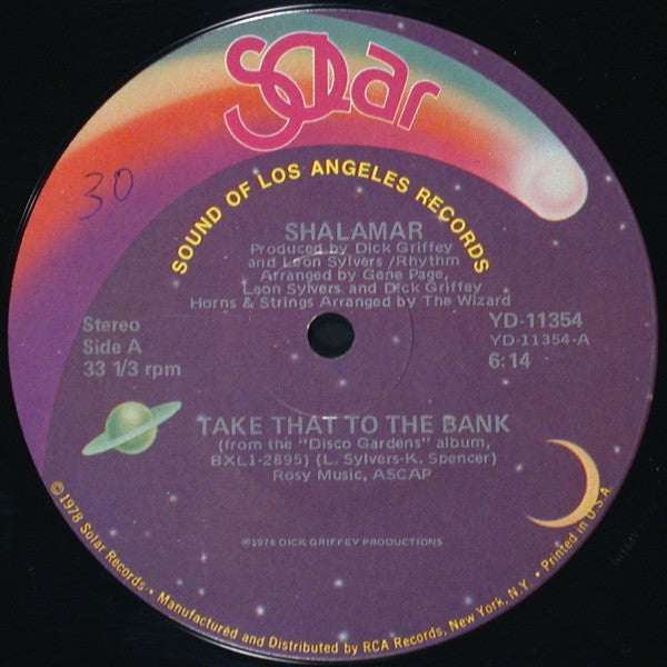 Shalamar : Take That To The Bank (12", Single)