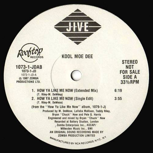 Kool Moe Dee : How Ya Like Me Now (12", Promo, Ele)
