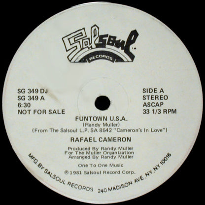Rafael Cameron : Funtown U.S.A. (12", Single, Promo)