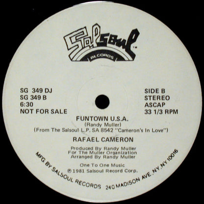 Rafael Cameron : Funtown U.S.A. (12", Single, Promo)