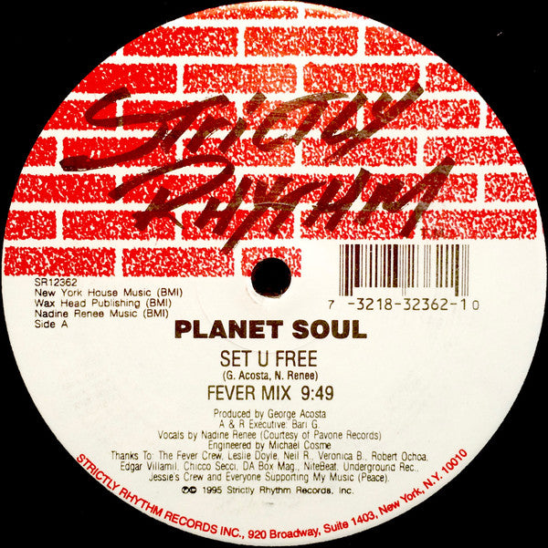 Planet Soul : Set U Free (12")