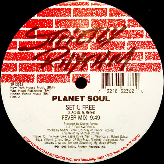 Planet Soul : Set U Free (12")