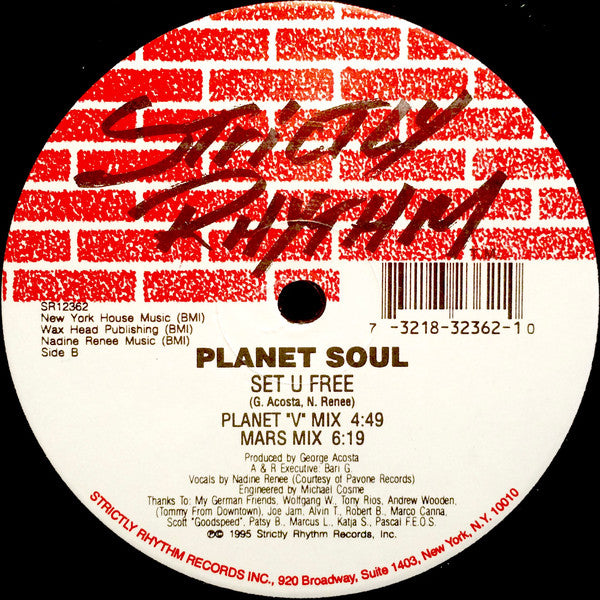 Planet Soul : Set U Free (12")
