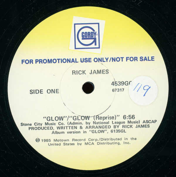 Rick James : Glow (12", Promo)