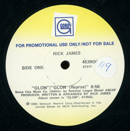 Rick James : Glow (12", Promo)