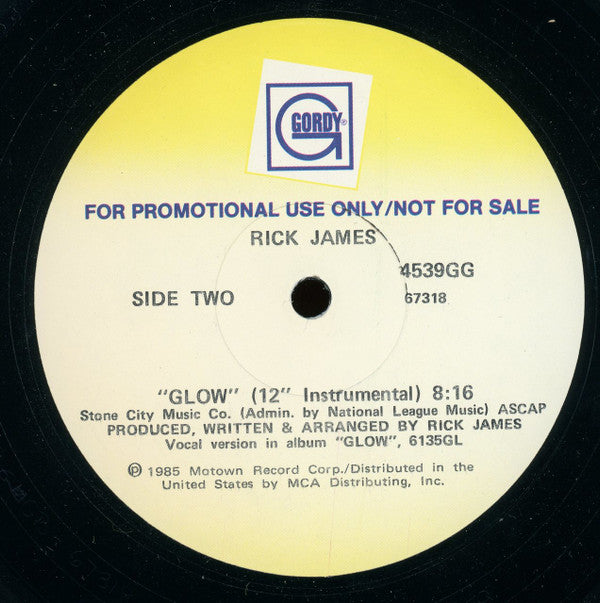 Rick James : Glow (12", Promo)
