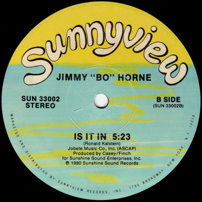 Jimmy "Bo" Horne : Spank / Is It In (12")