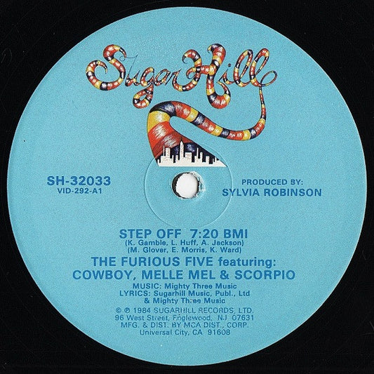 The Furious Five Featuring Cowboy, Melle Mel & Scorpio (3) : Step Off (12", 2nd)