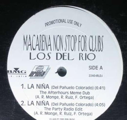 Los Del Rio : Macarena (Non Stop) For Clubs (12", Promo)