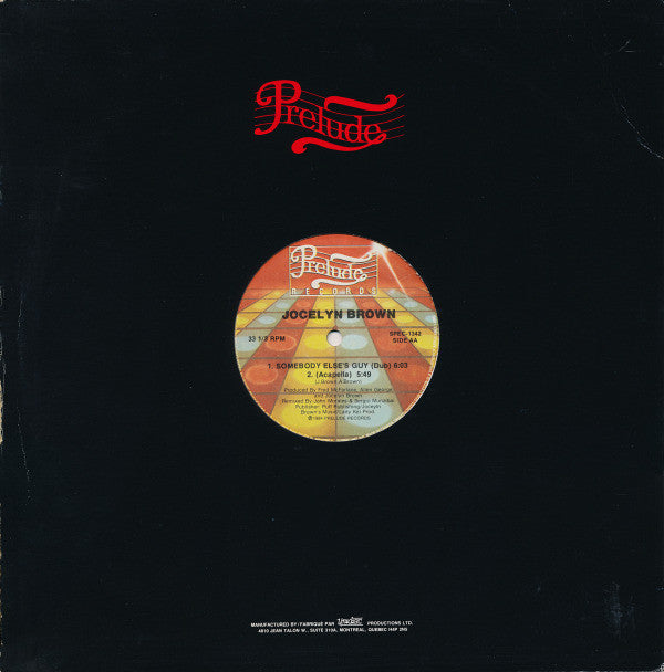 Jocelyn Brown : Somebody Else's Guy (12", RE)