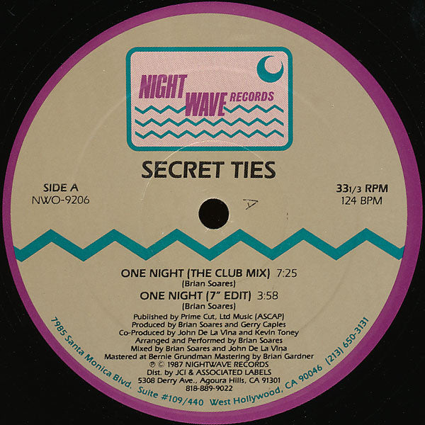 Secret Ties : One Night (12")