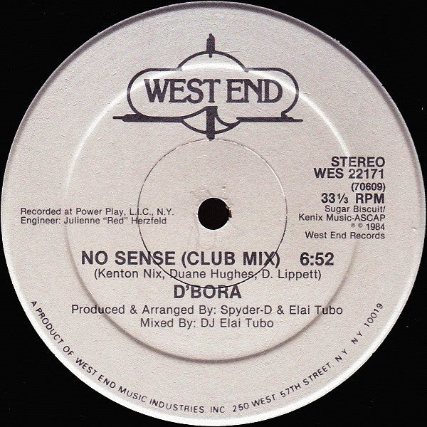 D'Bora : No Sense (12")