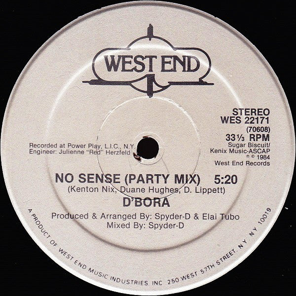 D'Bora : No Sense (12")