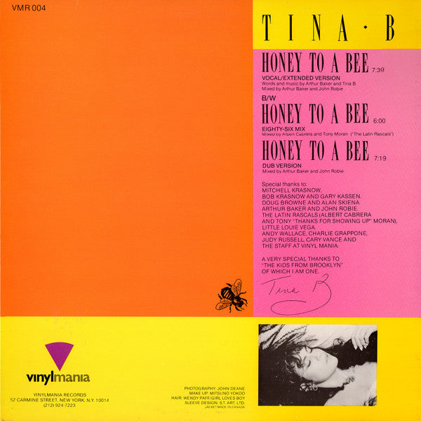 Tina B : Honey To A Bee (12")