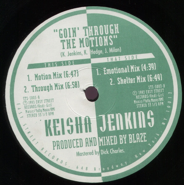 Keisha Jenkins* : Goin' Through The Motions (12")