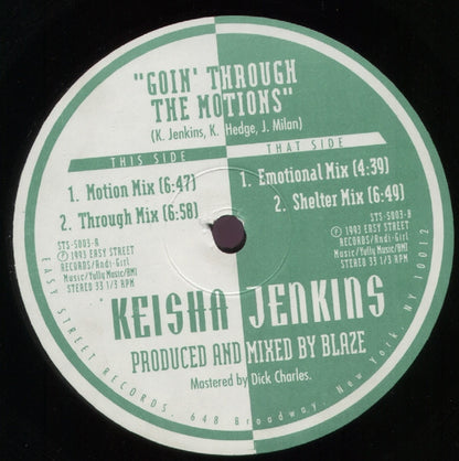 Keisha Jenkins* : Goin' Through The Motions (12")