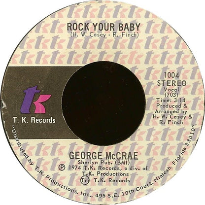 George McCrae : Rock Your Baby (7", Single, Styrene, PRC)