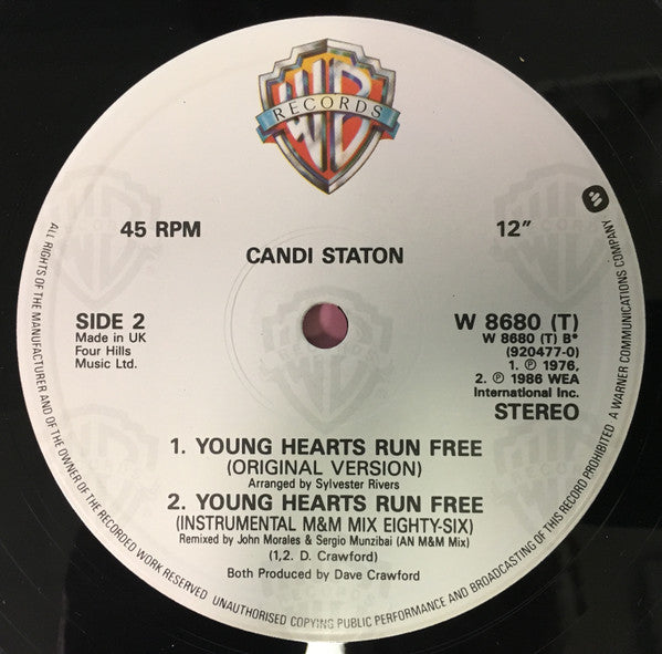 Candi Staton : Young Hearts Run Free (12")