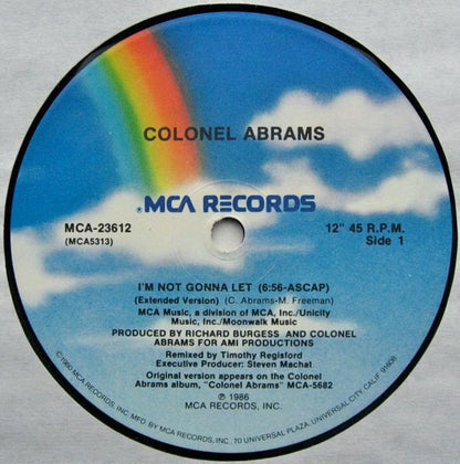 Colonel Abrams : I'm Not Gonna Let (12" Version) (12")