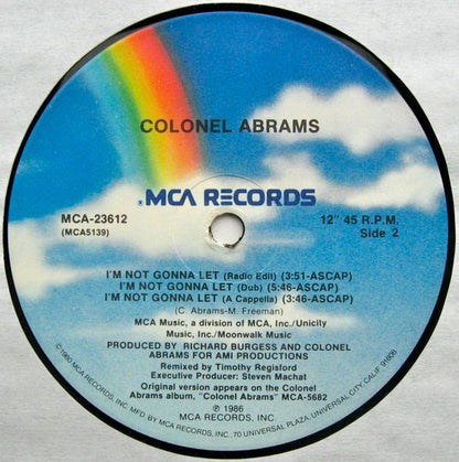 Colonel Abrams : I'm Not Gonna Let (12" Version) (12")