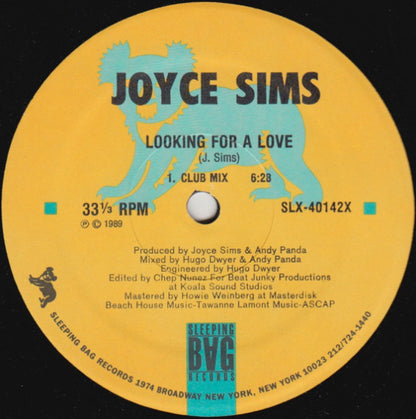 Joyce Sims : Looking For A Love (12")