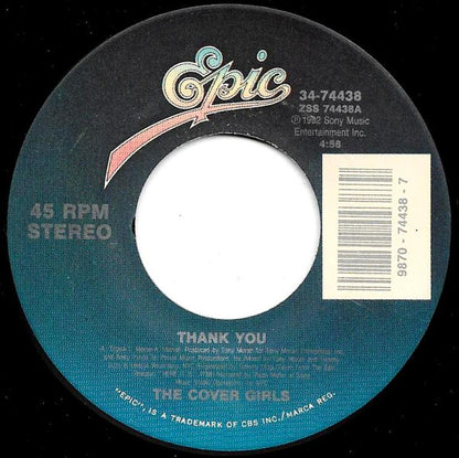 The Cover Girls : Thank You (7", Single)