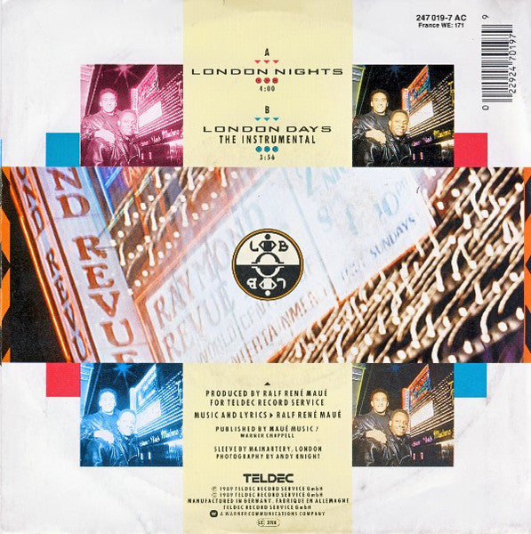 London Boys : London Nights (7", Single, Sol)