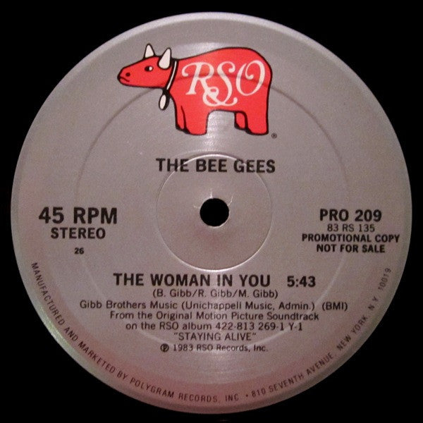 Bee Gees : The Woman In You (12", Promo, 26)