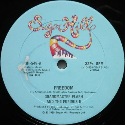 Grandmaster Flash And The Furious 5* : Freedom (12")
