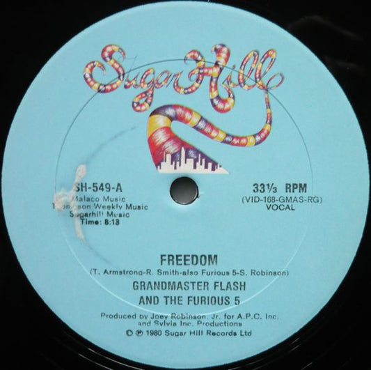 Grandmaster Flash And The Furious 5* : Freedom (12")