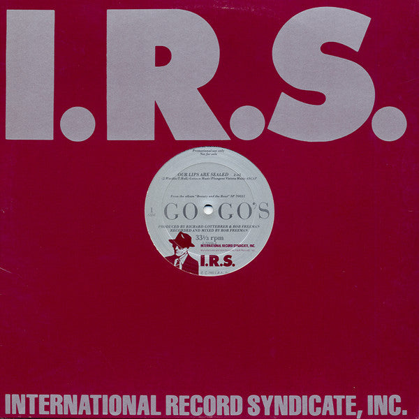 Go-Go's : Our Lips Are Sealed (12", Promo)