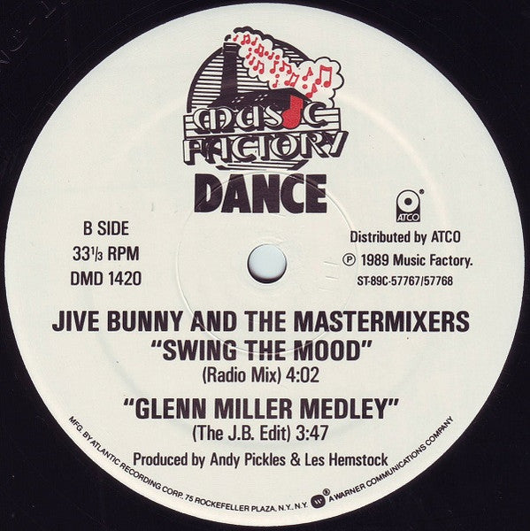 Jive Bunny And The Mastermixers : Swing The Mood (12", Promo)