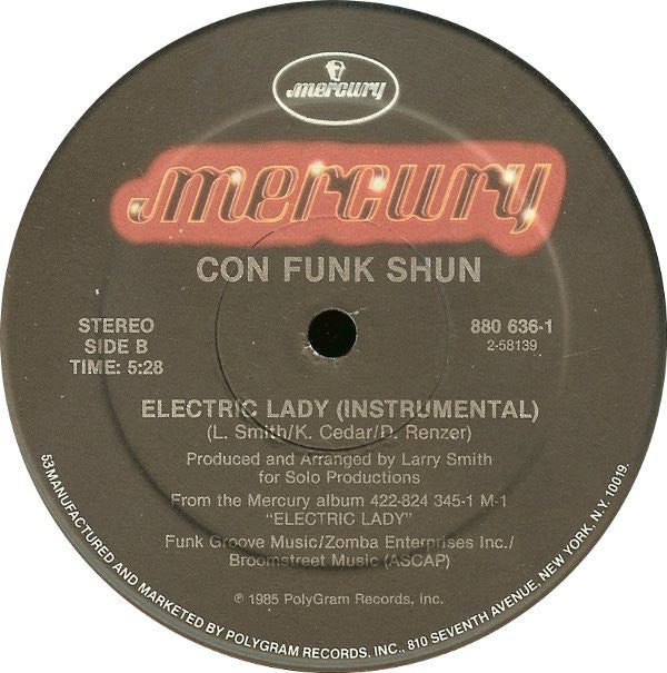 Con Funk Shun : Electric Lady (12", Ste)