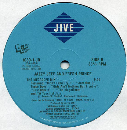 Jazzy Jeff And Fresh Prince* : The Magnificent Jazzy Jeff (12")