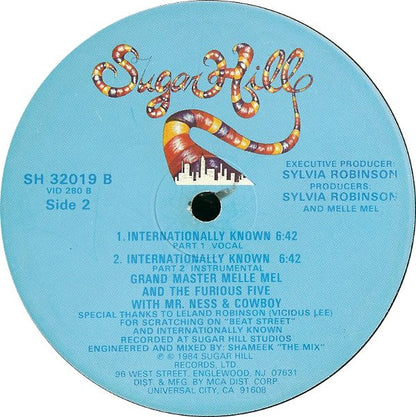 Grandmaster Melle Mel & The Furious Five : Beat Street / Internationally Known (12", Single)