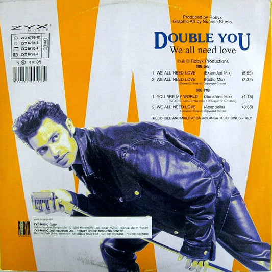Double You : We All Need Love (12")
