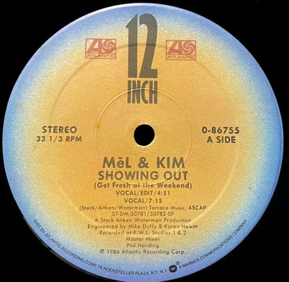 Mel & Kim : Showing Out (Get Fresh At The Weekend) (12", SP)