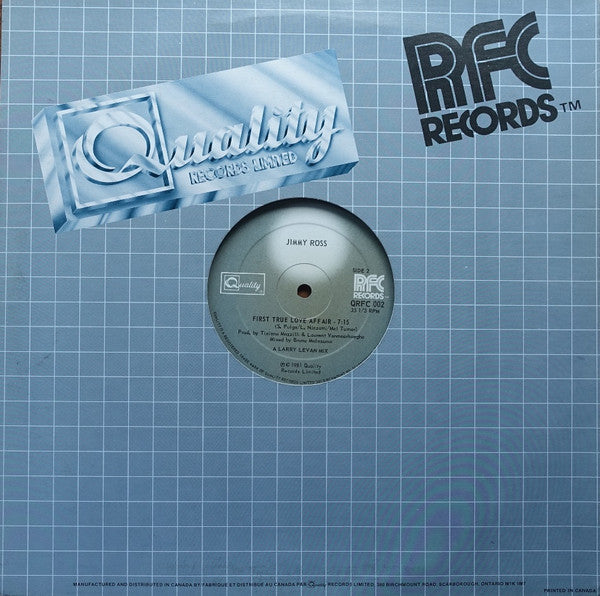 Jimmy Ross : First True Love Affair (12")