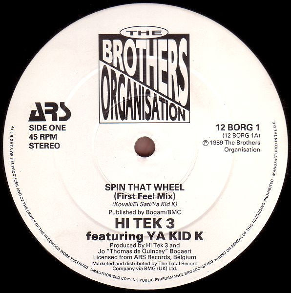 Hi Tek 3 feat. Ya Kid K : Spin That Wheel (12")