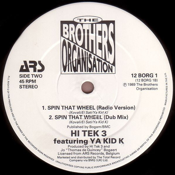 Hi Tek 3 feat. Ya Kid K : Spin That Wheel (12")