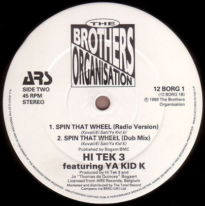 Hi Tek 3 feat. Ya Kid K : Spin That Wheel (12")