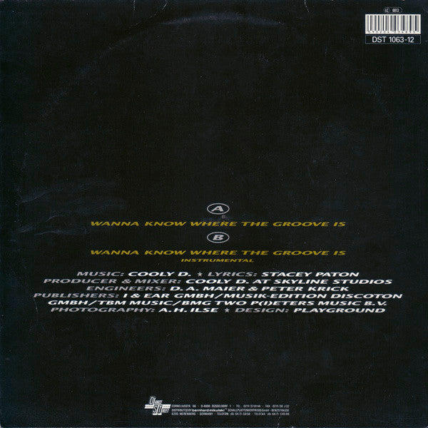 Stacey Paton : Wanna Know Where The Groove Is (12")
