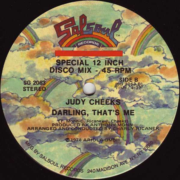 Judy Cheeks : Mellow Lovin' (12", Single, RE, Ind)