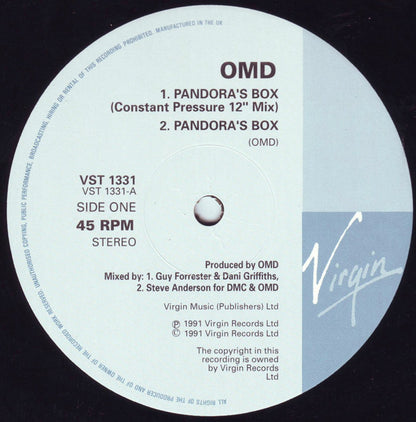 Orchestral Manoeuvres In The Dark : Pandora's Box (12", Single)
