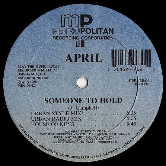 April (2) : Someone To Hold (12", RP)