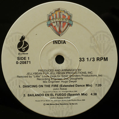 India : Dancing On The Fire (12", Maxi, Spe)