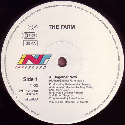 The Farm : All Together Now (12", Maxi)